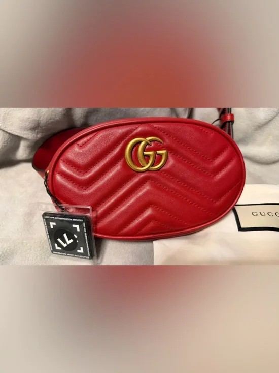 Authentic Gucci GG Marmont Belt Bag with COA and Dust Bag. - Picture 1 of 11